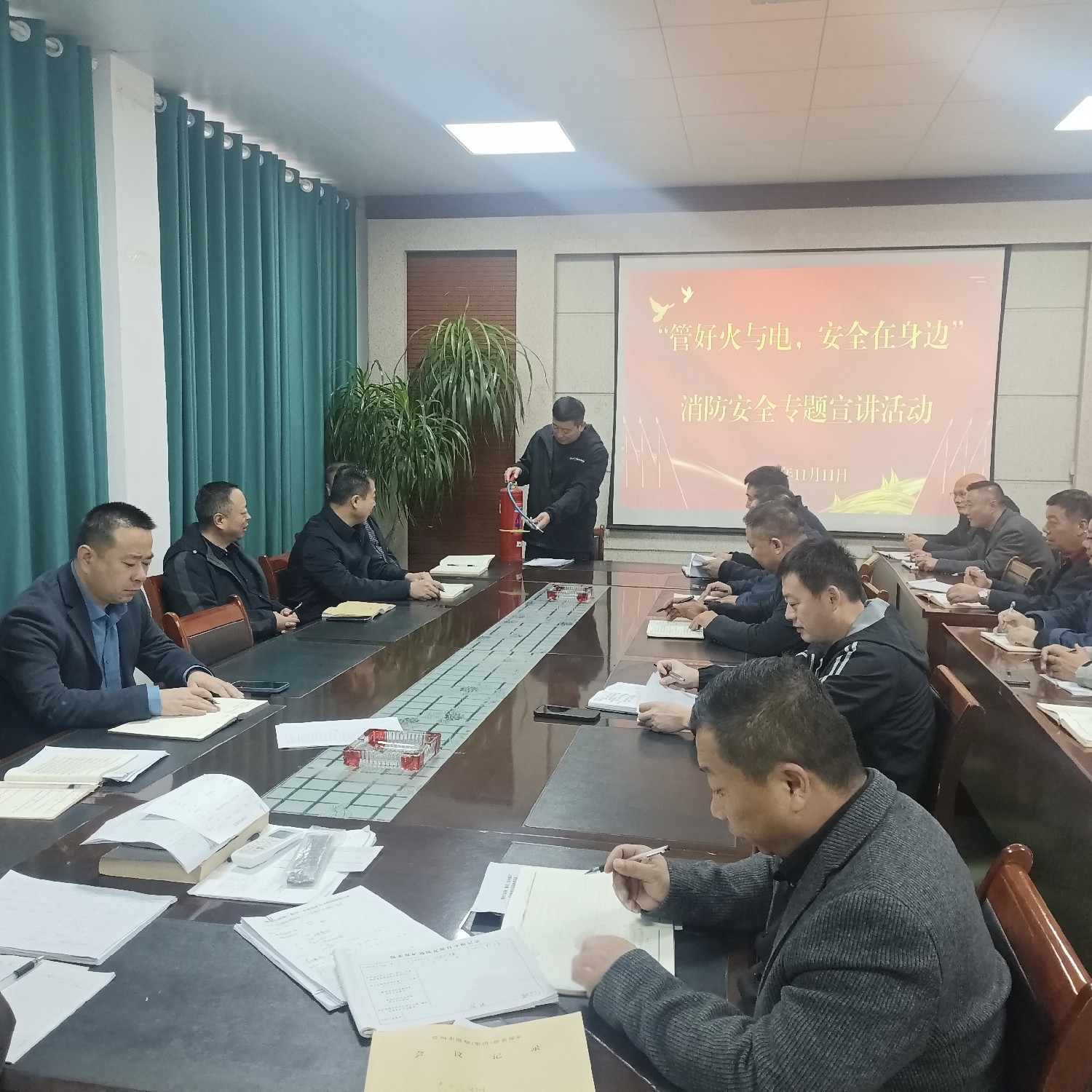 級索煤礦開展消防安全專題宣講活動